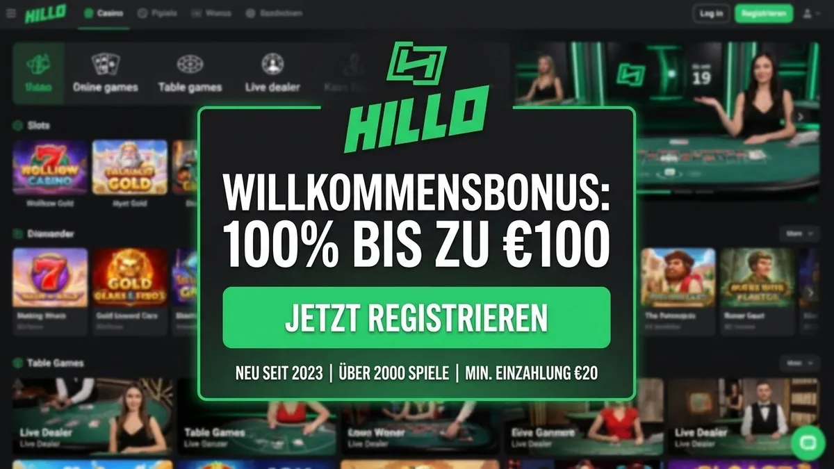 Registrierung mit Bonus